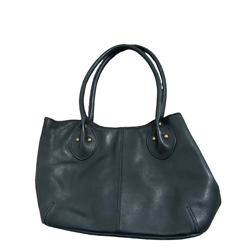 CLARKS Satchel Leather Bag Purse Black